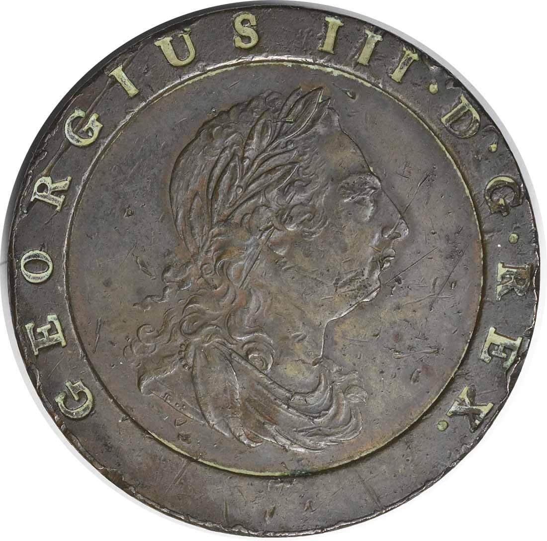 1797 Copper 2 Pence Coin Great Britain KM619 Extremely Fine Uncertified: 1797 Copper 2 Pence Coin Great Britain KM619 Extremely Fine Uncertified This is a 1797 Great Britain 2 Pence copper coin, classified as KM619. The coin is uncertified and in pre-owned condition, showi
