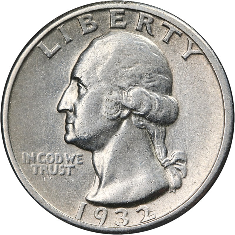 1932-D Silver Washington Quarter Choice XF Key Date: 1932-D Silver Washington Quarter Choice XF Key Date This 1932-D Washington Quarter features a strong strike and attractive eye appeal. Graded as Choice Extra Fine (XF), this circulated coin is compose