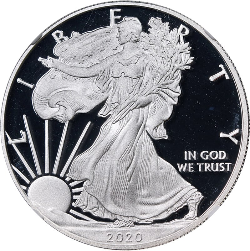 2020-W Silver American Eagle NGC PF70 Ultra Cameo Edmund Moy Autograph: 2020-W Silver American Eagle NGC PF70 Ultra Cameo Edmund Moy Autograph This 2020-W Silver American Eagle $1 coin is a stunning example of numismatic excellence, featuring superb eye appeal, fantastic 