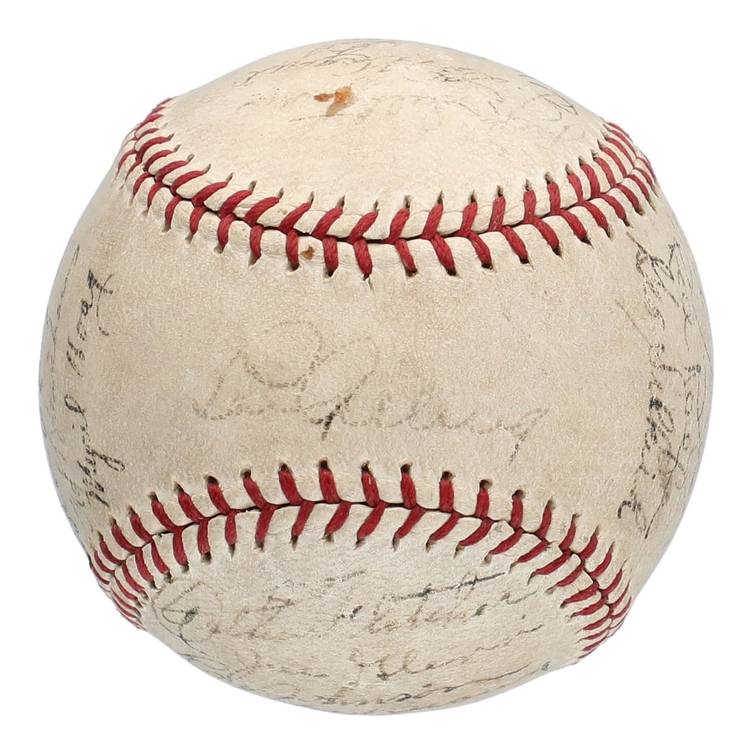 1936 New York Yankees Team Signed Baseball Lou Gehrig Joe DiMaggio PSA LOA (1 of 8)