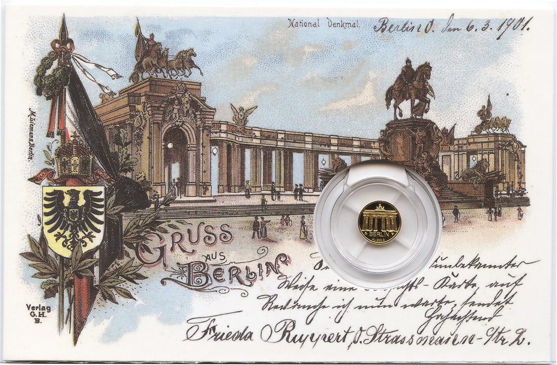 2025 Czech Republic $2 Berlin World Money Fair 0.5g Gold Coin (1 of 4)