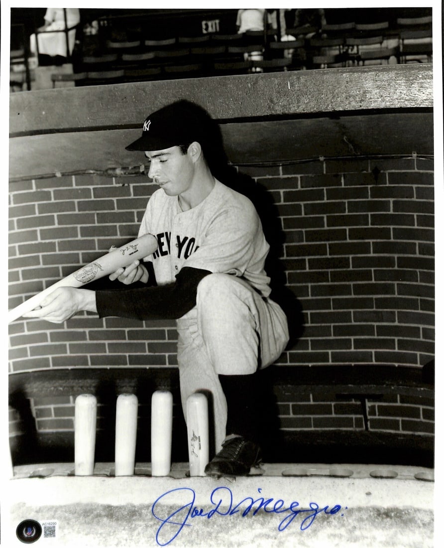Joe DiMaggio Signed 11x14 Photo with Beckett COA: Joe DiMaggio Signed 11x14 Photo with Beckett COA This is an authentic autographed 11x14 color photograph of the legendary Joe DiMaggio, known as the 'Yankee Clipper.' The photograph is signed in blue 