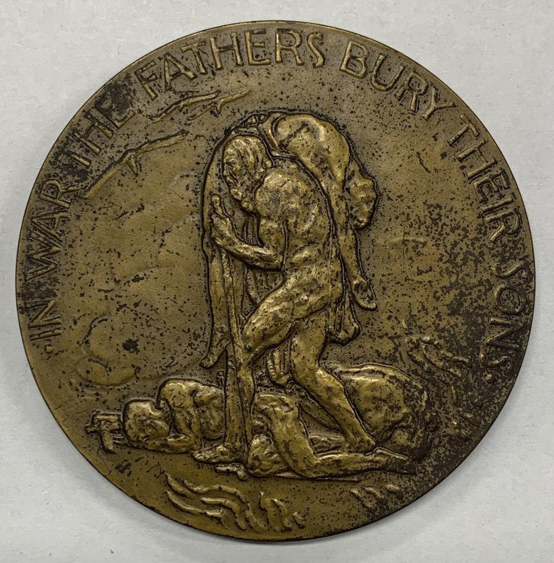 Bronze 3 Inch Society of Medalists 16th Issue War In Peace Medal: Bronze 3 Inch Society of Medalists 16th Issue War In Peace Medal This is the 16th issue bronze medal from the Society of Medalists, titled 'In War/In Peace.' The medal was produced in the United State