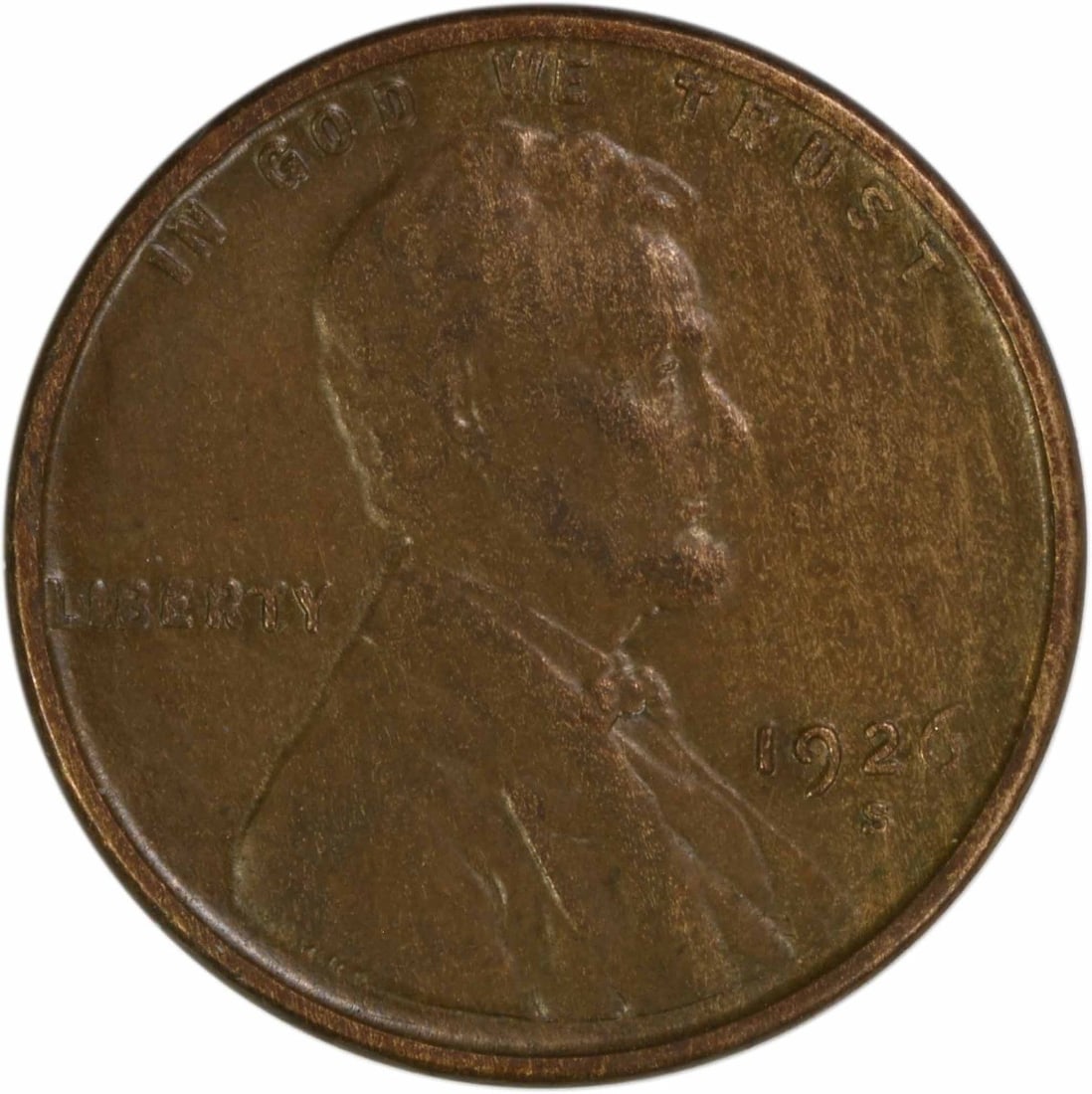 1926 S Lincoln Wheat Copper Small Cent AU Uncertified (1 of 2)