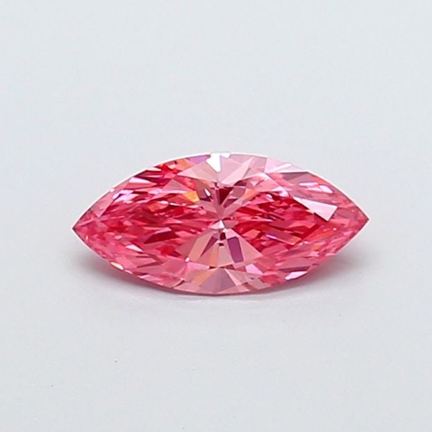 Loose Diamond - MARQUISE 0.77ct Fancy Vivid Pink VS1: Loose Diamond - MARQUISE 0.77ct Fancy Vivid Pink VS1 Source: This is a real non-mined Diamond that has been grown in a lab Shape: MARQUISE Carats: 0.77 Color: Fancy Vivid Pink Certification: IGI Video