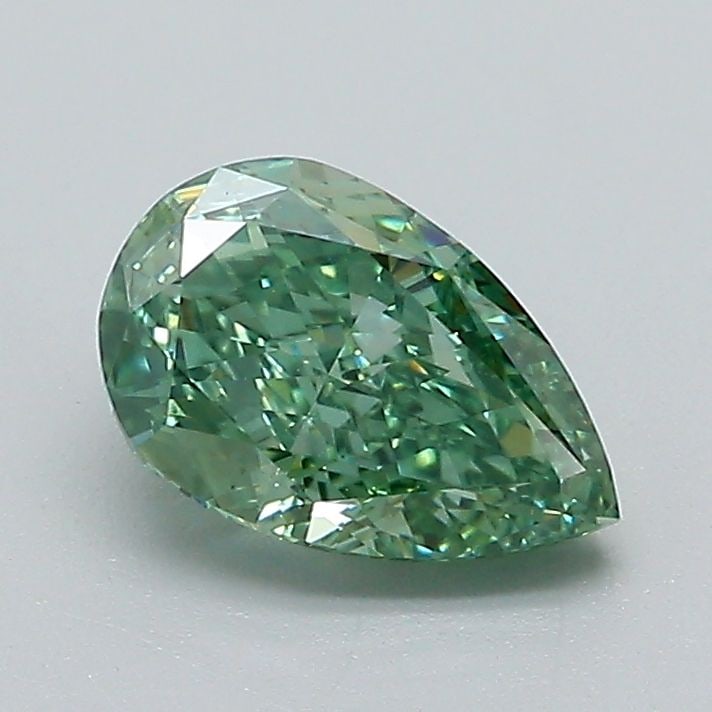 Loose Diamond - PEAR 1.05ct Fancy Vivid Green VVS2: Loose Diamond - PEAR 1.05ct Fancy Vivid Green VVS2 Source: This is a real non-mined Diamond that has been grown in a lab Shape: PEAR Carats: 1.05 Color: Fancy Vivid Green Certification: IGI Video: