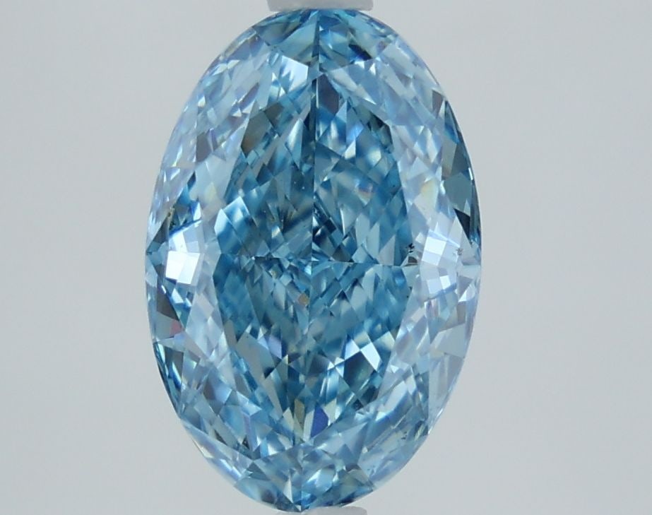 Loose Diamond - OVAL 2.51ct Fancy Vivid Blue SI1: Loose Diamond - OVAL 2.51ct Fancy Vivid Blue SI1 Source: This is a real non-mined Diamond that has been grown in a lab Shape: OVAL Carats: 2.51 Color: Fancy Vivid Blue Certification: IGI Video: