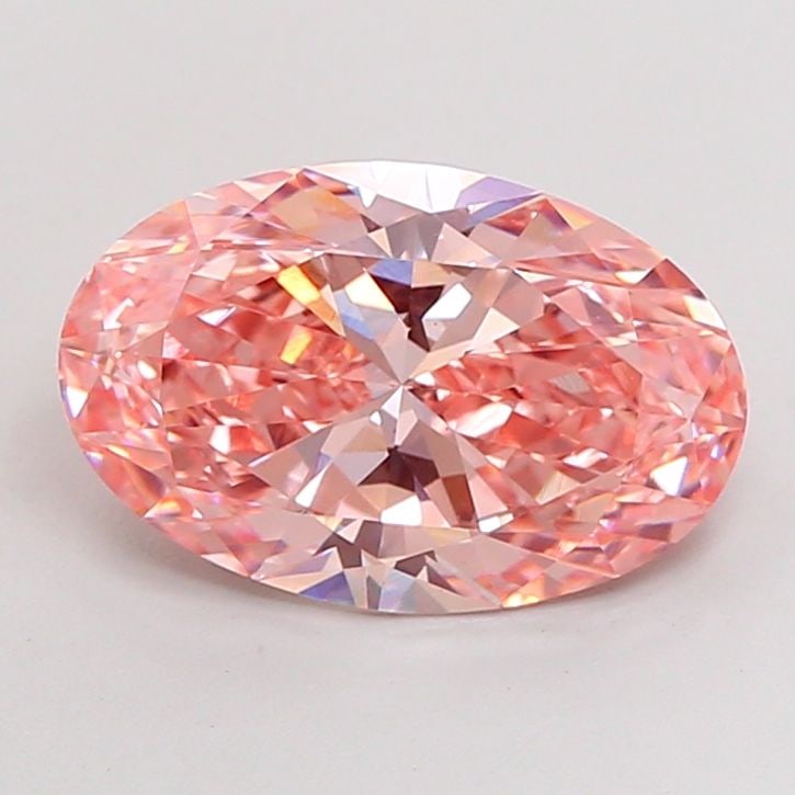 Loose Diamond - OVAL 4.03ct Fancy Vivid Pink VS1: Loose Diamond - OVAL 4.03ct Fancy Vivid Pink VS1 Source: This is a real non-mined Diamond that has been grown in a lab Shape: OVAL Carats: 4.03 Color: Fancy Vivid Pink Certification: IGI Video: