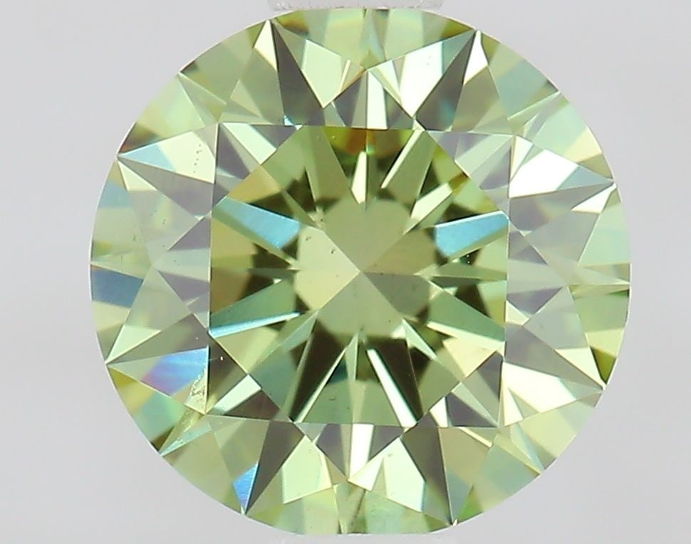 Loose Diamond - ROUND 1.01ct Fancy Vivid Green VS1: Loose Diamond - ROUND 1.01ct Fancy Vivid Green VS1 Source: This is a real non-mined Diamond that has been grown in a lab Shape: ROUND Carats: 1.01 Color: Fancy Vivid Green Certification: IGI Video: