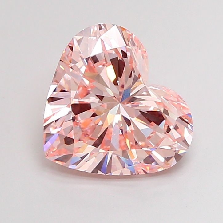Loose Diamond - HEART 5.02ct Fancy Intense Pink VVS2: Loose Diamond - HEART 5.02ct Fancy Intense Pink VVS2 Source: This is a real non-mined Diamond that has been grown in a lab Shape: HEART Carats: 5.02 Color: Fancy Intense Pink Certification: IGI Video: