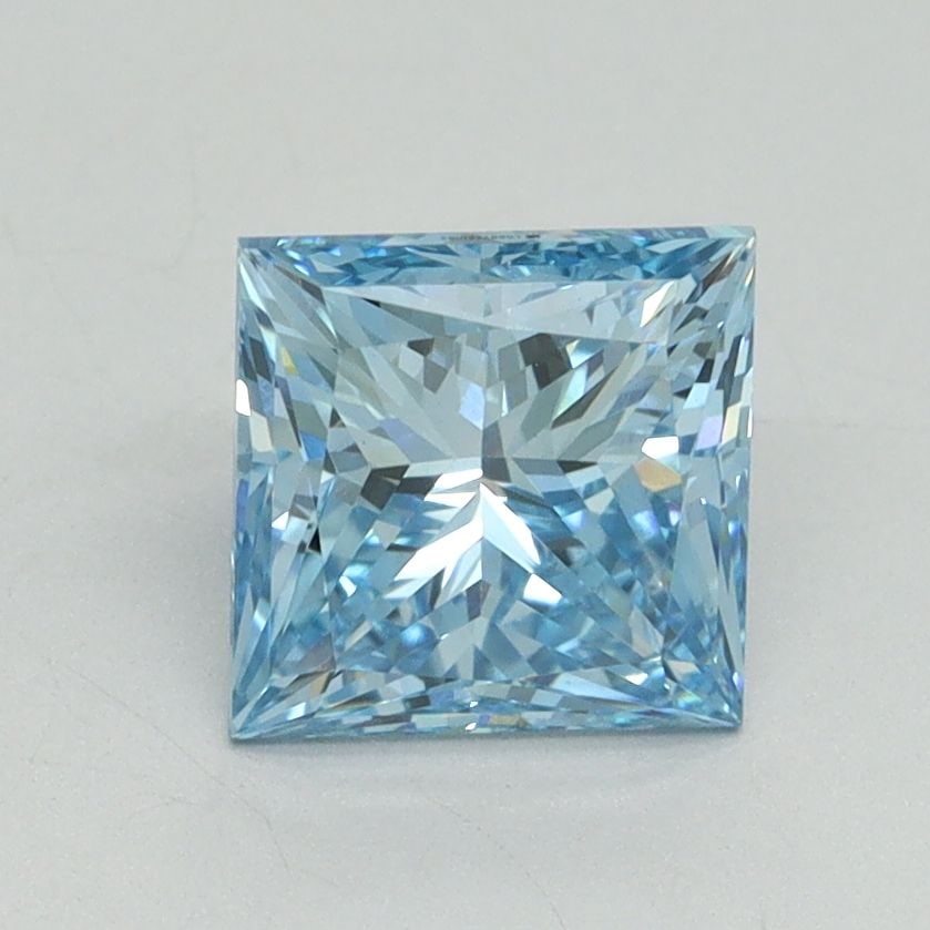 Loose Diamond - PRINCESS 1.69ct Fancy Vivid Blue VS1: Loose Diamond - PRINCESS 1.69ct Fancy Vivid Blue VS1 Source: This is a real non-mined Diamond that has been grown in a lab Shape: PRINCESS Carats: 1.69 Color: Fancy Vivid Blue Certification: IGI Video