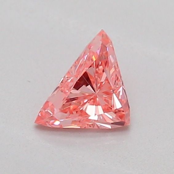 Loose Diamond - TRIANGULAR 0.2ct Fancy Vivid Pink VS2: Loose Diamond - TRIANGULAR 0.2ct Fancy Vivid Pink VS2 Source: This is a real non-mined Diamond that has been grown in a lab Shape: TRIANGULAR Carats: 0.2 Color: Fancy Vivid Pink Certification: IGI Vid