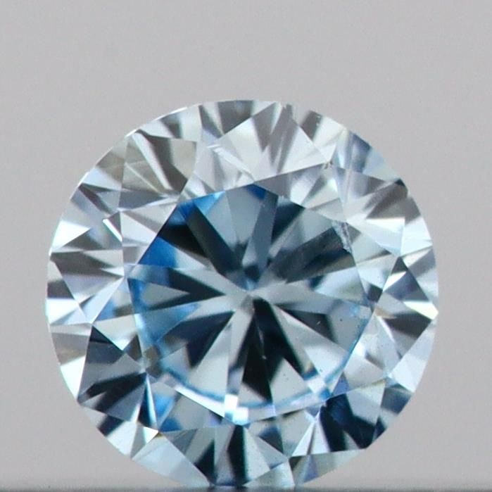 Loose Diamond - ROUND 0.13ct Fancy Intense Blue VS2: Loose Diamond - ROUND 0.13ct Fancy Intense Blue VS2 Source: This is a real non-mined Diamond that has been grown in a lab Shape: ROUND Carats: 0.13 Color: Fancy Intense Blue Certification: IGI Video: