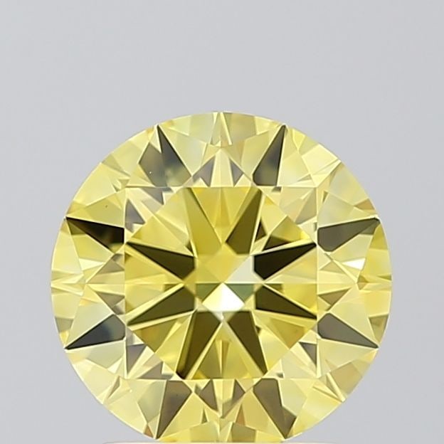 Loose Diamond - ROUND 1.45ct Fancy Vivid Yellow VVS1: Loose Diamond - ROUND 1.45ct Fancy Vivid Yellow VVS1 Source: This is a real non-mined Diamond that has been grown in a lab Shape: ROUND Carats: 1.45 Color: Fancy Vivid Yellow Certification: IGI Video: