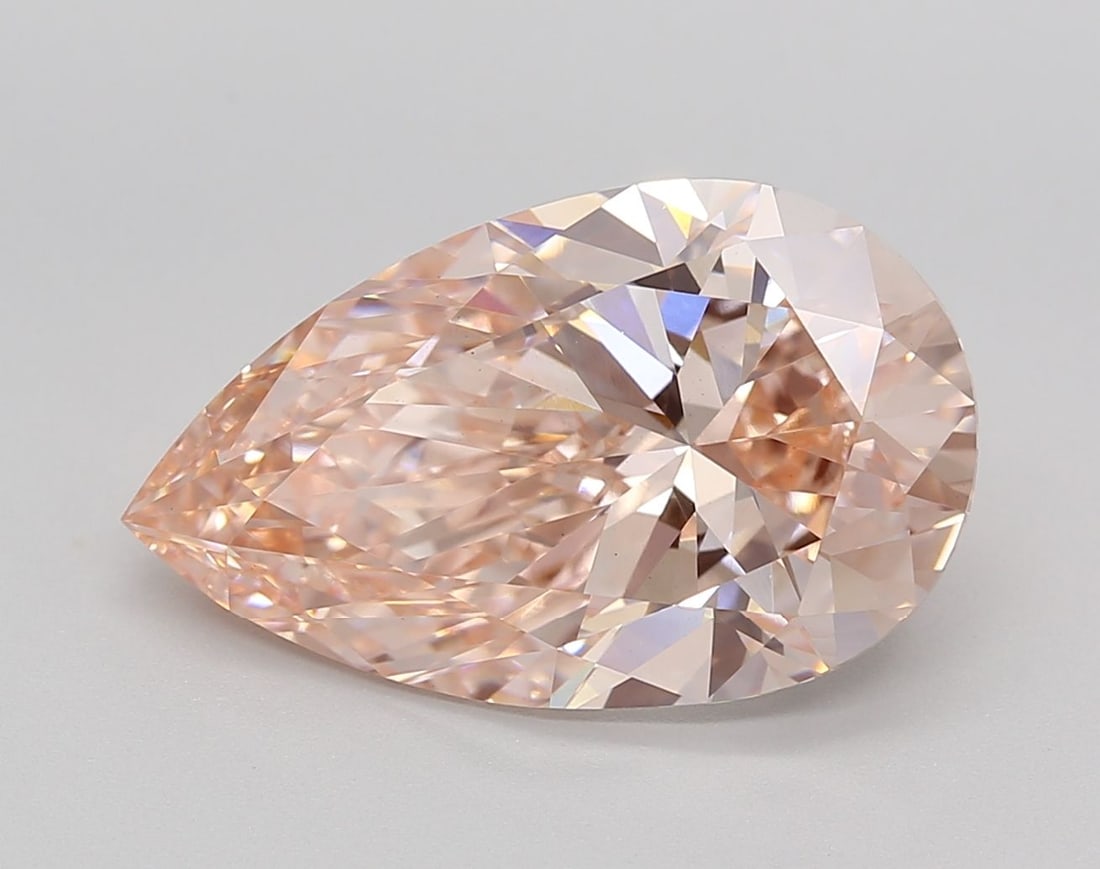 Loose Diamond - PEAR 5.5ct Fancy Pink VS1: Loose Diamond - PEAR 5.5ct Fancy Pink VS1 Source: This is a real non-mined Diamond that has been grown in a lab Shape: PEAR Carats: 5.5 Color: Fancy Pink Certification: IGI Video: