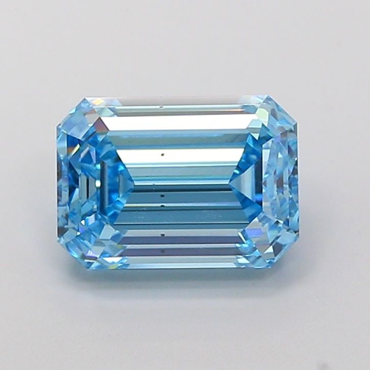 Loose Diamond - EMERALD 3.01ct Fancy Vivid Blue VS1: Loose Diamond - EMERALD 3.01ct Fancy Vivid Blue VS1 Source: This is a real non-mined Diamond that has been grown in a lab Shape: EMERALD Carats: 3.01 Color: Fancy Vivid Blue Certification: NONE Video: