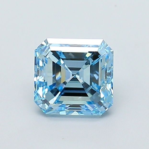 Loose Diamond - ASSCHER 1.1ct Fancy Intense Blue VS1: Loose Diamond - ASSCHER 1.1ct Fancy Intense Blue VS1 Source: This is a real non-mined Diamond that has been grown in a lab Shape: ASSCHER Carats: 1.1 Color: Fancy Intense Blue Certification: IGI Video