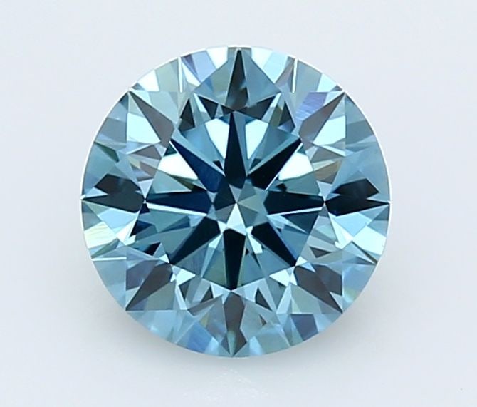 Ideal Loose Diamond - ROUND 2.0ct Fancy Vivid Blue VVS2: Ideal Loose Diamond - ROUND 2.0ct Fancy Vivid Blue VVS2 Source: This is a real non-mined Diamond that has been grown in a lab Shape: ROUND Carats: 2.0 Color: Fancy Vivid Blue Certification: IGI Video: