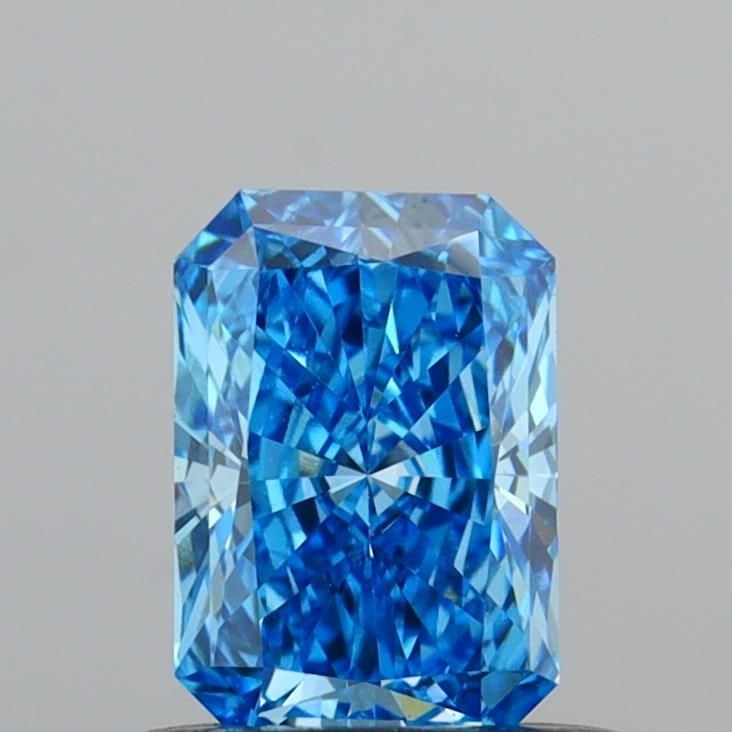 Loose Diamond - RADIANT 0.56ct Fancy Vivid Blue VS1: Loose Diamond - RADIANT 0.56ct Fancy Vivid Blue VS1 Source: This is a real non-mined Diamond that has been grown in a lab Shape: RADIANT Carats: 0.56 Color: Fancy Vivid Blue Certification: IGI Video: