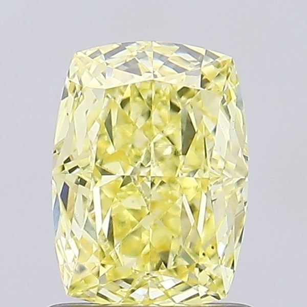 Loose Diamond - CUSHION MODIFIED 1.07ct Fancy Intense Yellow VS1: Loose Diamond - CUSHION MODIFIED 1.07ct Fancy Intense Yellow VS1 Source: This is a real non-mined Diamond that has been grown in a lab Shape: CUSHION MODIFIED Carats: 1.07 Color: Fancy Intense Yellow 