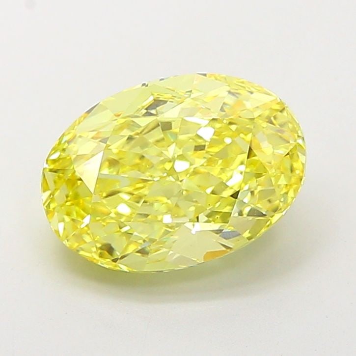 Loose Diamond - OVAL 4.0ct Fancy Vivid Yellow VS2: Loose Diamond - OVAL 4.0ct Fancy Vivid Yellow VS2 Source: This is a real non-mined Diamond that has been grown in a lab Shape: OVAL Carats: 4.0 Color: Fancy Vivid Yellow Certification: IGI Video: