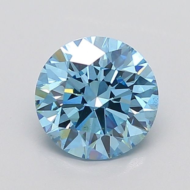 Ideal Loose Diamond - ROUND 2.02ct Fancy Vivid Blue VS2: Ideal Loose Diamond - ROUND 2.02ct Fancy Vivid Blue VS2 Source: This is a real non-mined Diamond that has been grown in a lab Shape: ROUND Carats: 2.02 Color: Fancy Vivid Blue Certification: IGI Addit