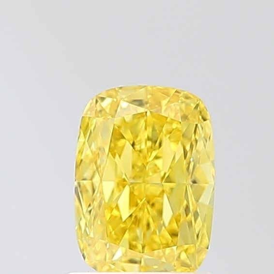 Loose Diamond - CUSHION MODIFIED 1.03ct Fancy Vivid Yellow VS1: Loose Diamond - CUSHION MODIFIED 1.03ct Fancy Vivid Yellow VS1 Source: This is a real non-mined Diamond that has been grown in a lab Shape: CUSHION MODIFIED Carats: 1.03 Color: Fancy Vivid Yellow Cert