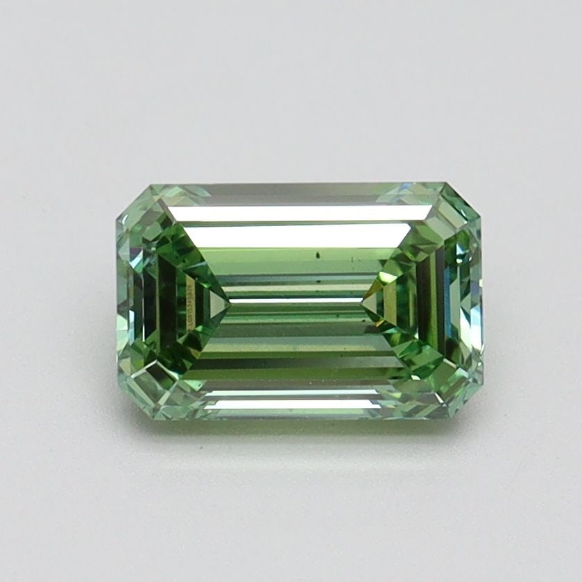 Loose Diamond - EMERALD 1.0ct Fancy Vivid Green VS2: Loose Diamond - EMERALD 1.0ct Fancy Vivid Green VS2 Source: This is a real non-mined Diamond that has been grown in a lab Shape: EMERALD Carats: 1.0 Color: Fancy Vivid Green Certification: IGI Video: