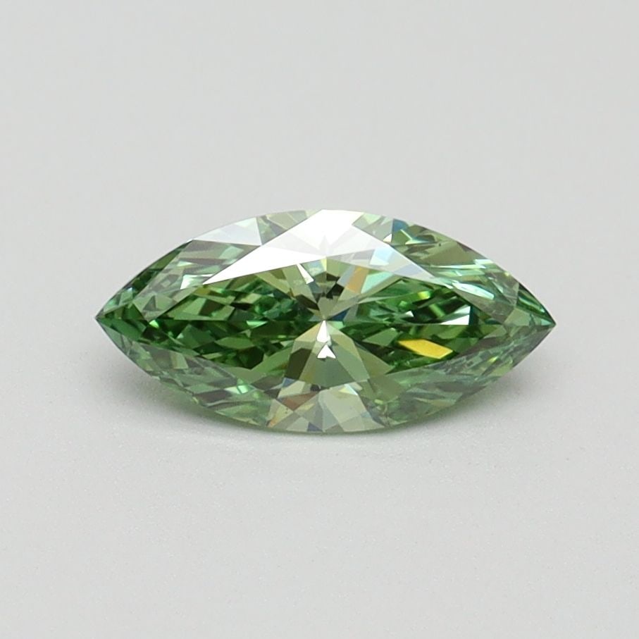 Loose Diamond - MARQUISE 0.6ct Fancy Vivid Green VS1: Loose Diamond - MARQUISE 0.6ct Fancy Vivid Green VS1 Source: This is a real non-mined Diamond that has been grown in a lab Shape: MARQUISE Carats: 0.6 Color: Fancy Vivid Green Certification: IGI Video
