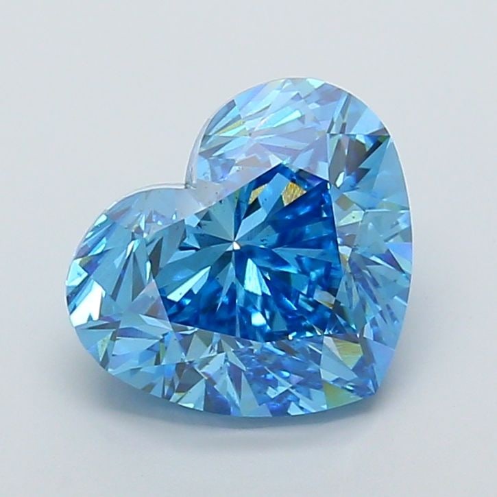 Loose Diamond - HEART 8.01ct Fancy Vivid Blue VS2: Loose Diamond - HEART 8.01ct Fancy Vivid Blue VS2 Source: This is a real non-mined Diamond that has been grown in a lab Shape: HEART Carats: 8.01 Color: Fancy Vivid Blue Certification: IGI Video: