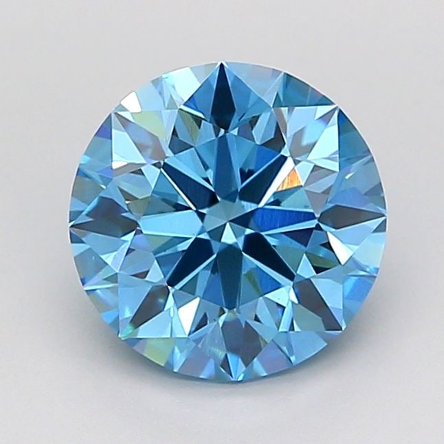 Ideal Loose Diamond - ROUND 1.71ct Fancy Vivid Blue VS1: Ideal Loose Diamond - ROUND 1.71ct Fancy Vivid Blue VS1 Source: This is a real non-mined Diamond that has been grown in a lab Shape: ROUND Carats: 1.71 Color: Fancy Vivid Blue Certification: IGI Video