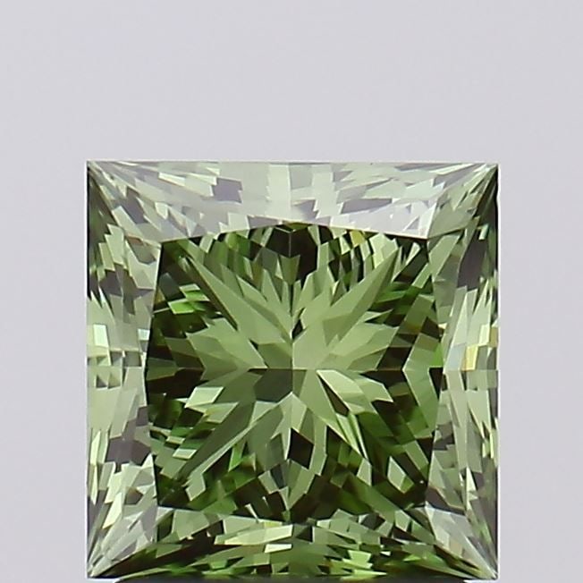 Loose Diamond - PRINCESS 1.95ct Fancy Vivid Green VS1: Loose Diamond - PRINCESS 1.95ct Fancy Vivid Green VS1 Source: This is a real non-mined Diamond that has been grown in a lab Shape: PRINCESS Carats: 1.95 Color: Fancy Vivid Green Certification: IGI Vid