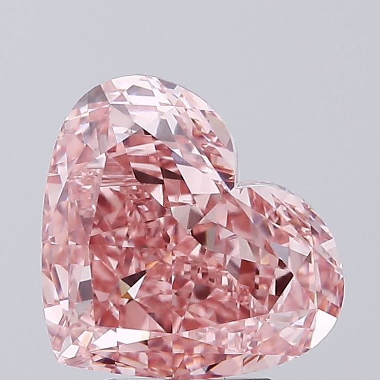 Loose Diamond - HEART 5.15ct Fancy Vivid Pink VS1: Loose Diamond - HEART 5.15ct Fancy Vivid Pink VS1 Source: This is a real non-mined Diamond that has been grown in a lab Shape: HEART Carats: 5.15 Color: Fancy Vivid Pink Certification: IGI Video: