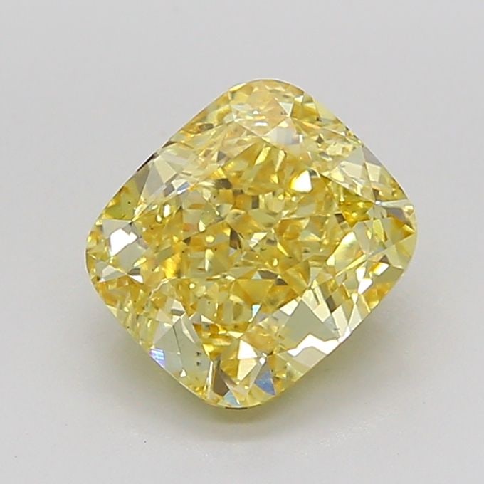 Loose Diamond - CUSHION MODIFIED 3.0ct Fancy Intense Yellow VS2: Loose Diamond - CUSHION MODIFIED 3.0ct Fancy Intense Yellow VS2 Source: This is a real non-mined Diamond that has been grown in a lab Shape: CUSHION MODIFIED Carats: 3.0 Color: Fancy Intense Yellow Ce