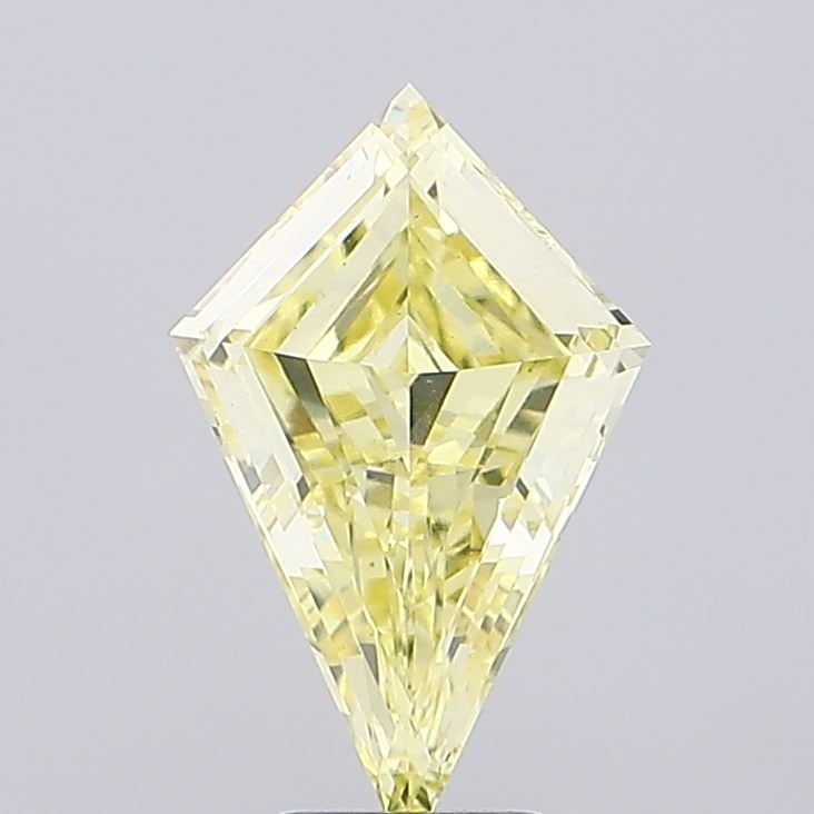 Loose Diamond - KITE 3.0ct Fancy Light Yellow VS1: Loose Diamond - KITE 3.0ct Fancy Light Yellow VS1 Source: This is a real non-mined Diamond that has been grown in a lab Shape: KITE Carats: 3.0 Color: Fancy Light Yellow Certification: IGI Video: