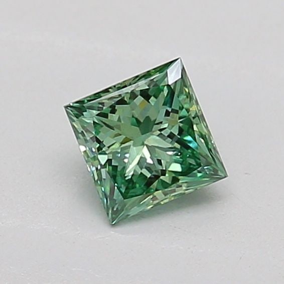 Loose Diamond - PRINCESS 0.25ct Fancy Vivid Green VS1: Loose Diamond - PRINCESS 0.25ct Fancy Vivid Green VS1 Source: This is a real non-mined Diamond that has been grown in a lab Shape: PRINCESS Carats: 0.25 Color: Fancy Vivid Green Certification: IGI Add