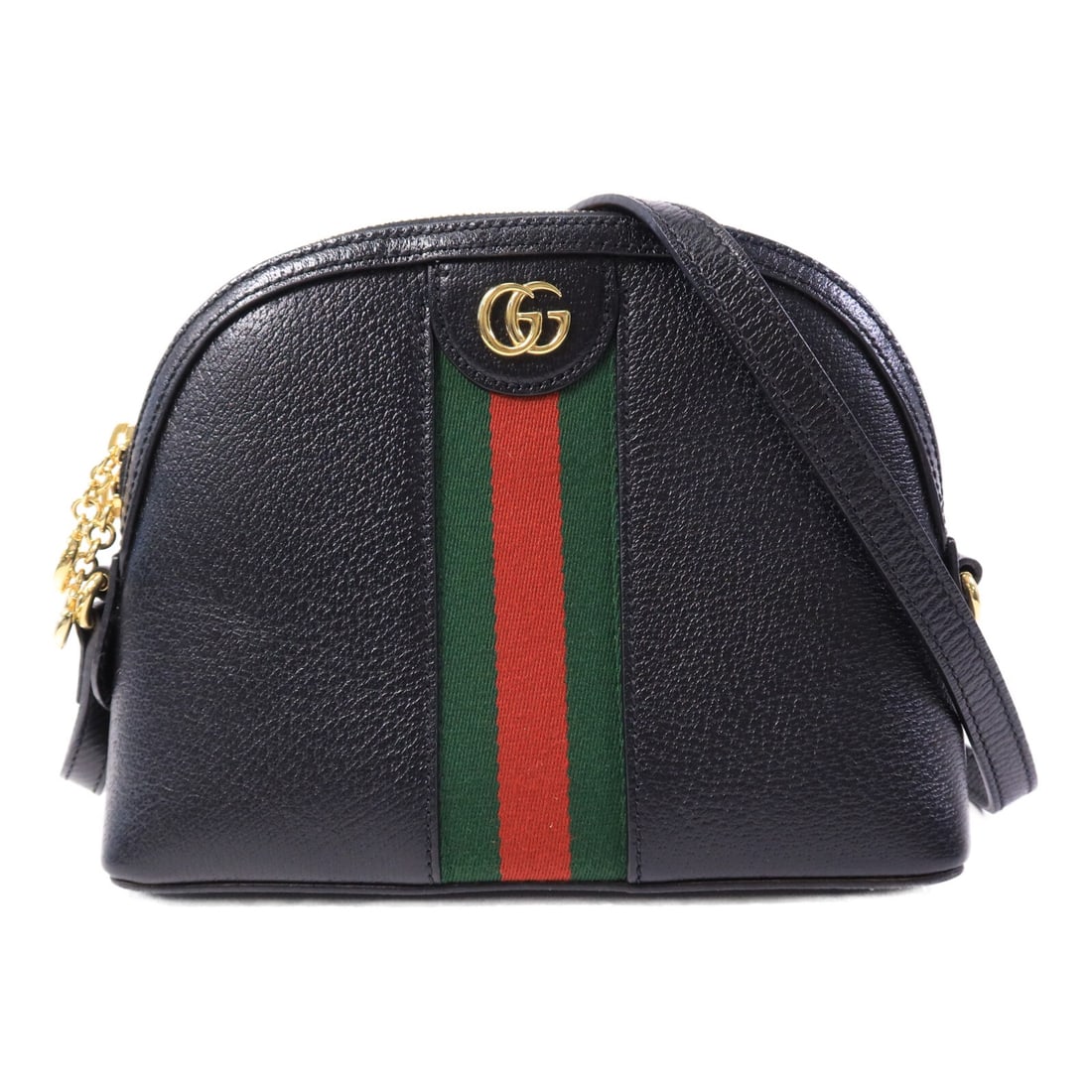 Gucci Ophidia Black Calfskin Shoulder Bag GG GHW: Gucci Ophidia Black Calfskin Shoulder Bag GG GHW This GUCCI Ophidia shoulder bag is crafted from black calfskin leather and features gold hardware accents. Designed for women, the bag offers a classic