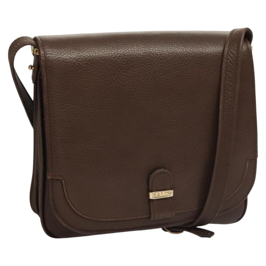 Bally Brown Leather Vintage Shoulder Bag 19cm x 17cm x 3cm: Bally Brown Leather Vintage Shoulder Bag 19cm x 17cm x 3cm This Bally vintage shoulder bag is crafted from brown leather and designed for unisex use. Made in Switzerland, it features a compact silhoue