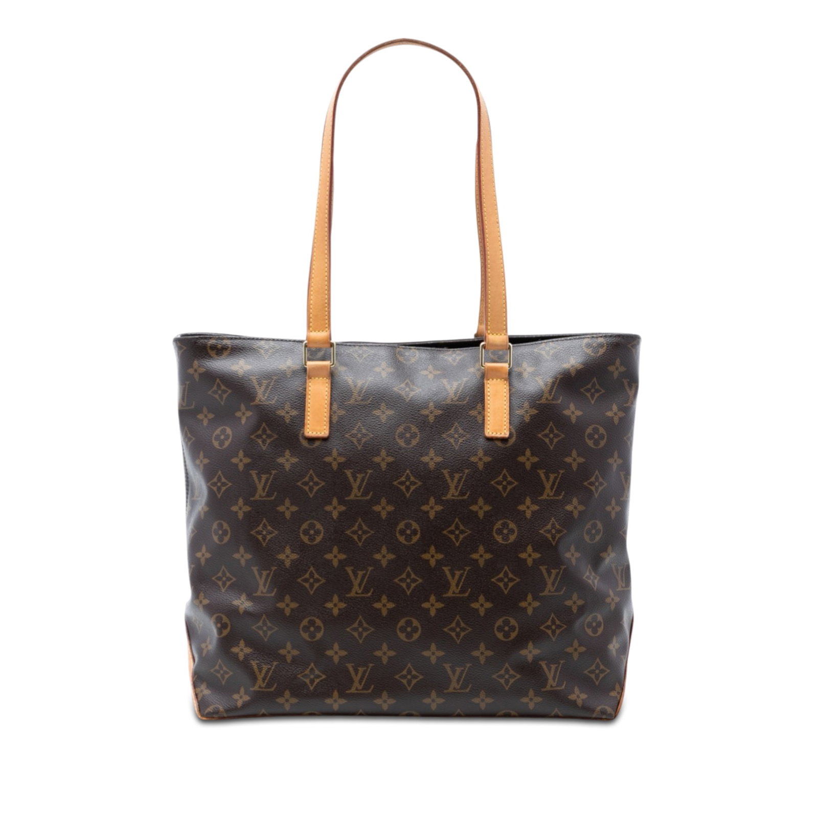 Louis Vuitton Cabas Mezzo Monogram Canvas Tote Bag: Louis Vuitton Cabas Mezzo Monogram Canvas Tote Bag The Louis Vuitton Monogram Cabas Mezzo is crafted with the brand's signature monogram canvas and features flat vachetta leather straps. The bag is de