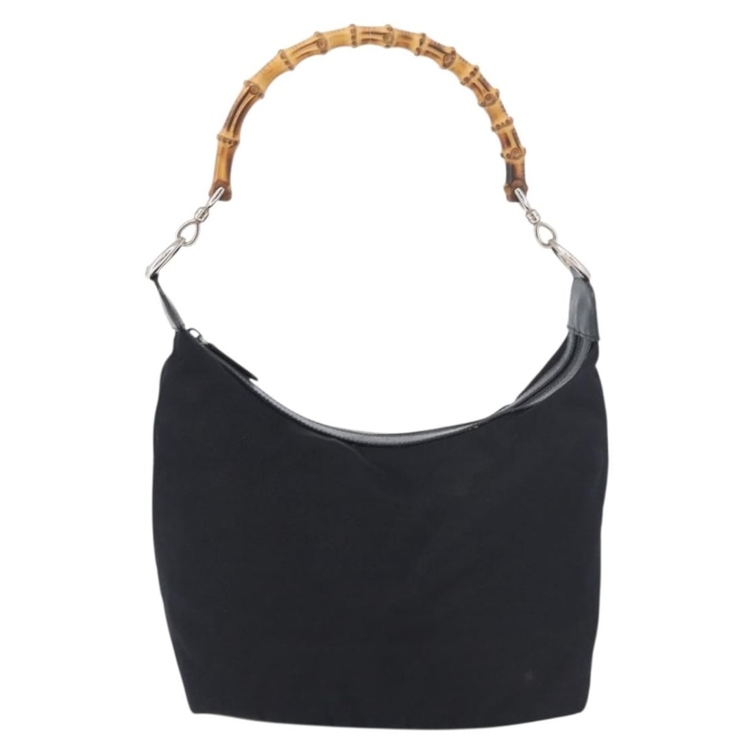 Navy Nylon Hobo Bag with Bamboo Handle by Gucci (1 of 18)
