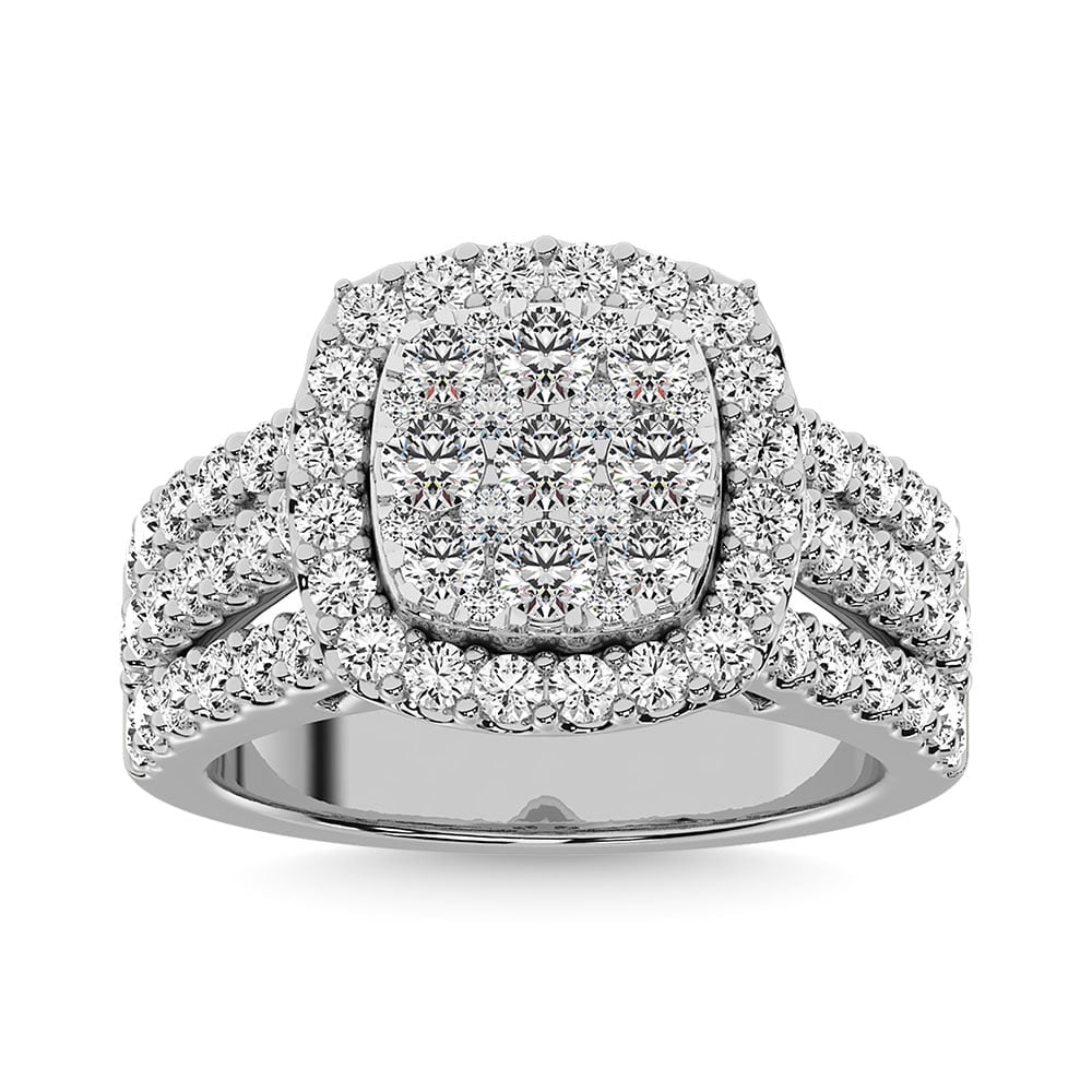 Diamond 2 Ct.Tw. Engagement Ring in 14K White Gold: Diamond 2 Ct.Tw. Engagement Ring in 14K White Gold 14k White Gold Stone Color: G-h Stone Clarity: Si2 Each ring is presented in standard size 6.5. Complimentary resizing is available between sizes 510