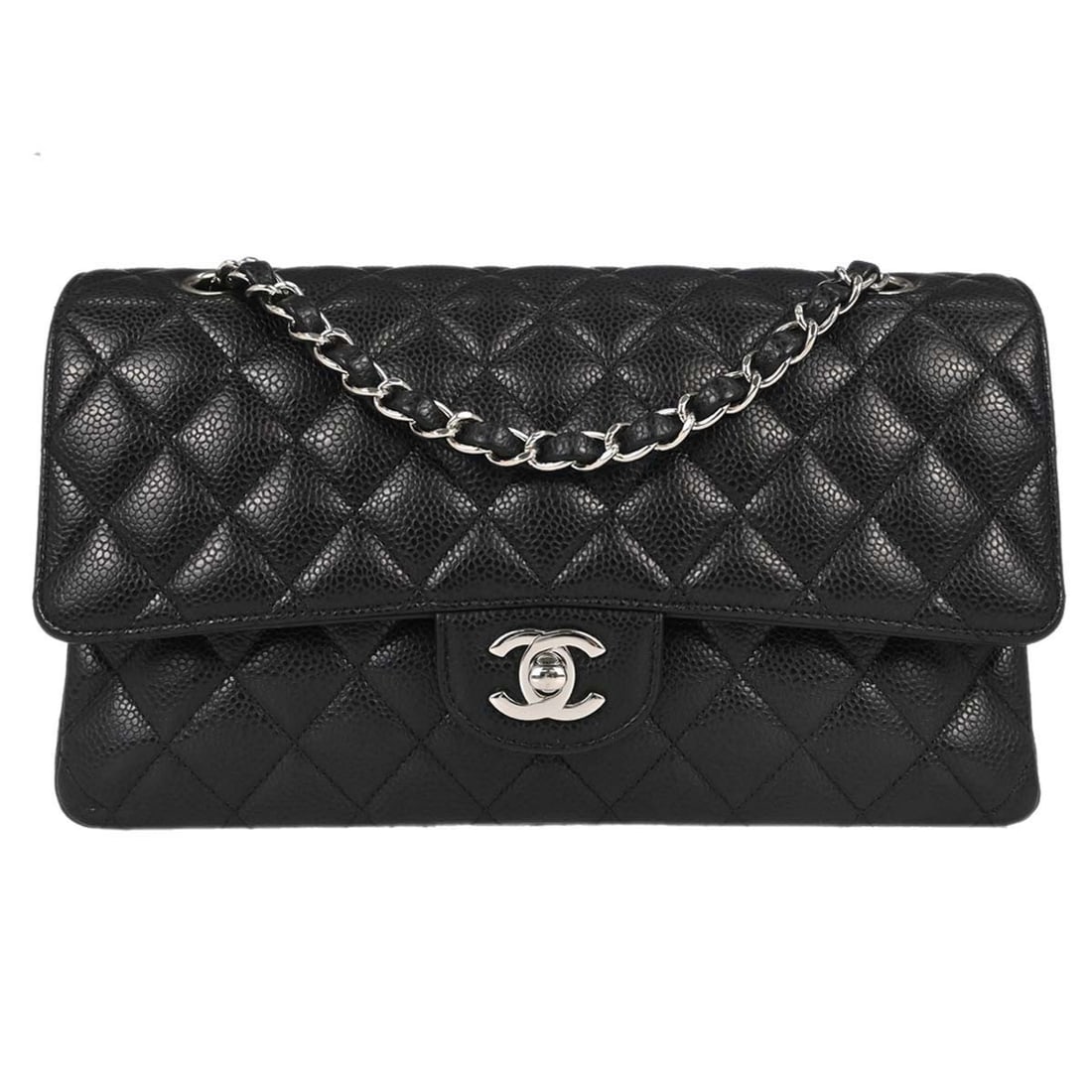 Chanel Classic Double Flap Black Caviar Shoulder Bag Medium (1 of 16)