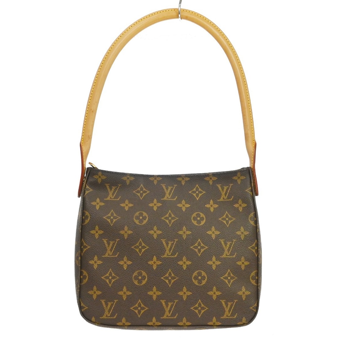 Louis Vuitton Mini Looping Monogram Canvas Top Handle Bag: Louis Vuitton Mini Looping Monogram Canvas Top Handle Bag This Louis Vuitton Looping MM handbag features the iconic monogram canvas with leather accents and a top handle design. The bag is equipped wi