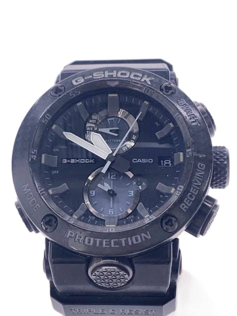Casio G Shock GWR B1000 Black Men's Wristwatch: Casio G Shock GWR B1000 Black Men's Wristwatch This CASIO G-SHOCK GWR-B1000 men's wristwatch features a durable black design and is crafted in Japan. The watch is pre-owned and graded as B, indicating