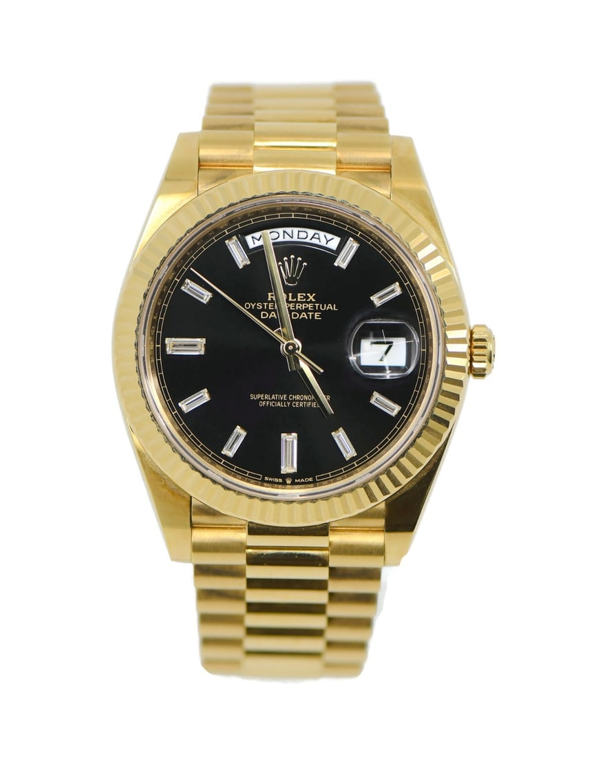Rolex Day-Date 228238 18K Yellow Gold Diamond Marker Watch (1 of 6)