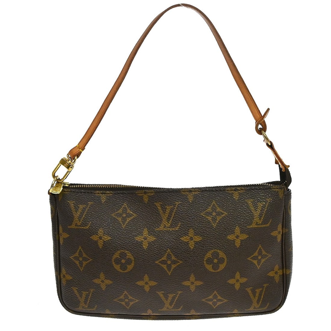 Louis Vuitton Monogram Canvas Pochette Accessoires NM Bag: Louis Vuitton Monogram Canvas Pochette Accessoires NM Bag This Louis Vuitton Pochette Accessoires NM is crafted from the brand's signature Monogram canvas in brown. Designed for women, it features a c