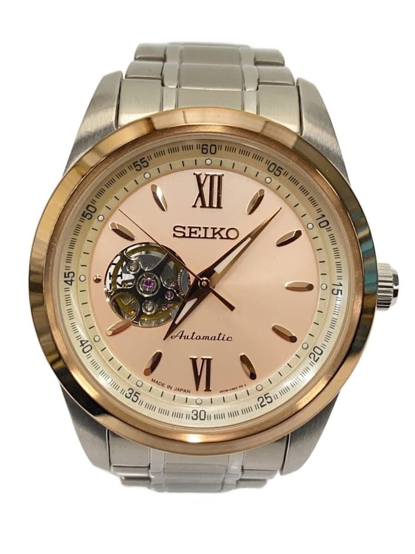 Seiko Selection Sakura Blooming open heart men's wristwatch limited 800: Seiko Selection Sakura Blooming open heart men's wristwatch limited 800 This Seiko Selection 2026 SAKURA Blooming Limited Edition men's wristwatch is a special release, limited to 800 pieces in Japan.