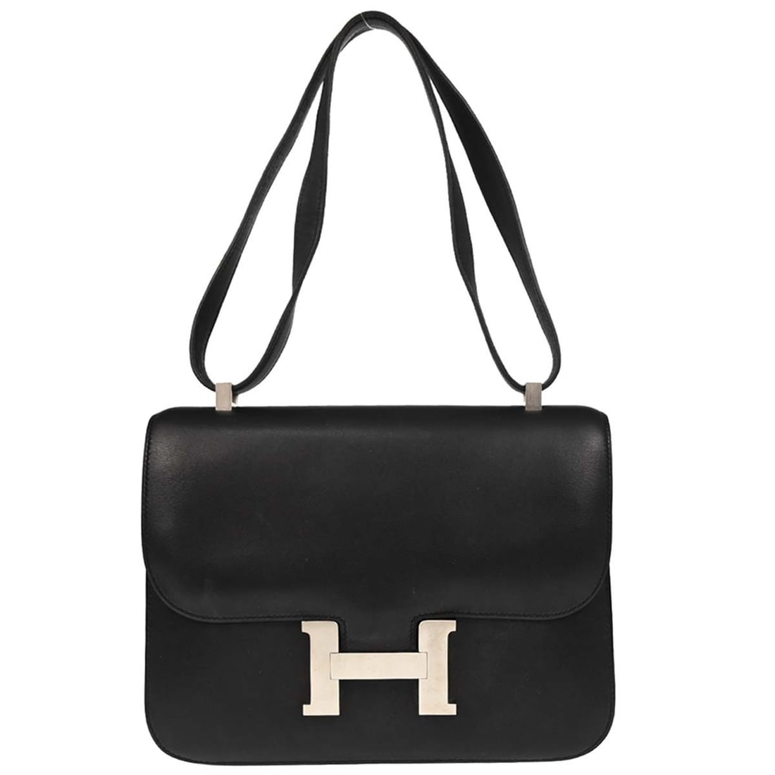 Hermes Constance 25 Black Chamonix Leather Shoulder Bag (1 of 12)