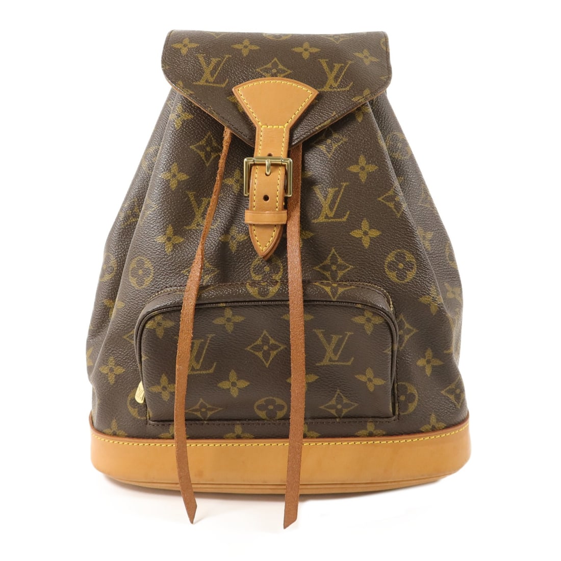 Louis Vuitton Montsouris MM Monogram Brown Backpack GHW M51136: Louis Vuitton Montsouris MM Monogram Brown Backpack GHW M51136 This Louis Vuitton Montsouris MM backpack features the iconic monogram pattern on durable PVC coated canvas in brown. Designed with gold-