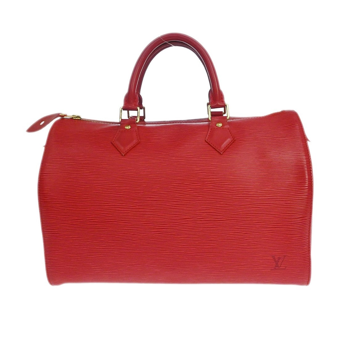 Louis Vuitton Epi Leather Speedy Red 30cm x 21cm x 17cm: Louis Vuitton Epi Leather Speedy Red 30cm x 21cm x 17cm This Louis Vuitton Speedy Handbag is crafted from Epi leather in a striking red color. Designed for women, it features a spacious interior and i